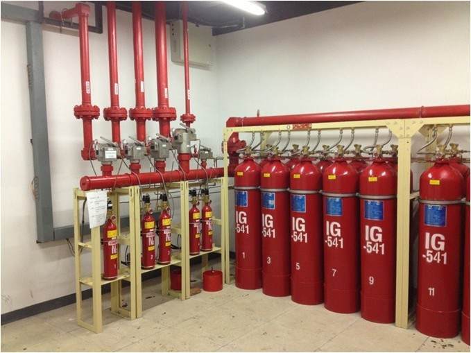 IG541气体灭火系统地下室消防案例展示