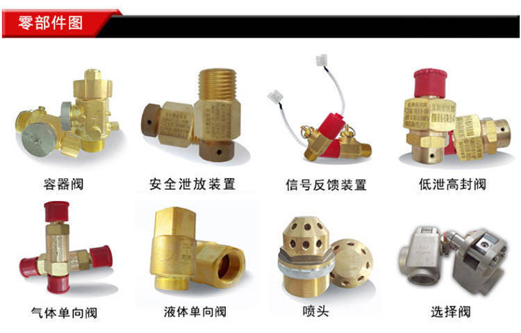悬挂式七氟丙烷气体灭火设备配套管件及相关消防零部件配件展示