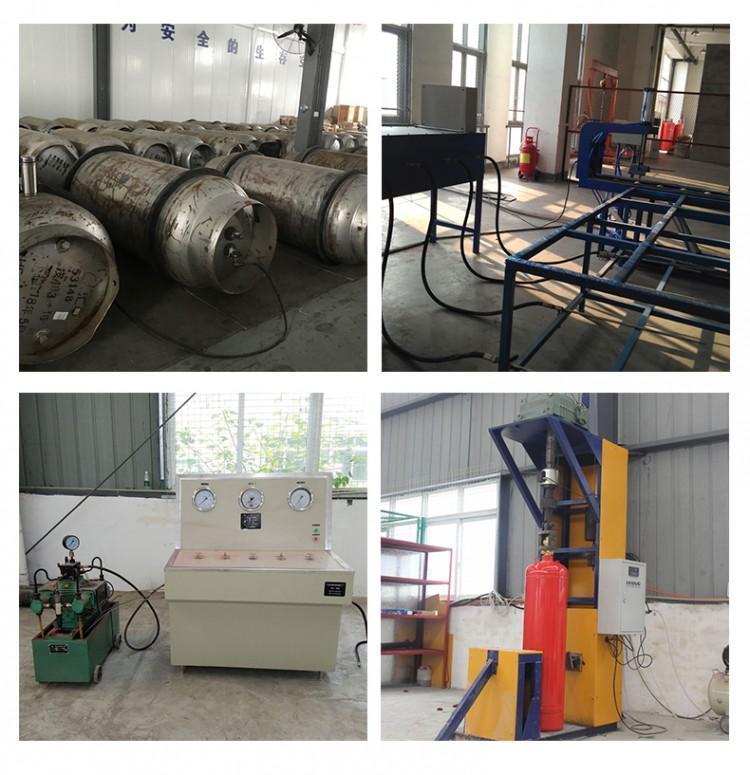 IG541气体钢瓶充装灭火药剂科现场工作流程